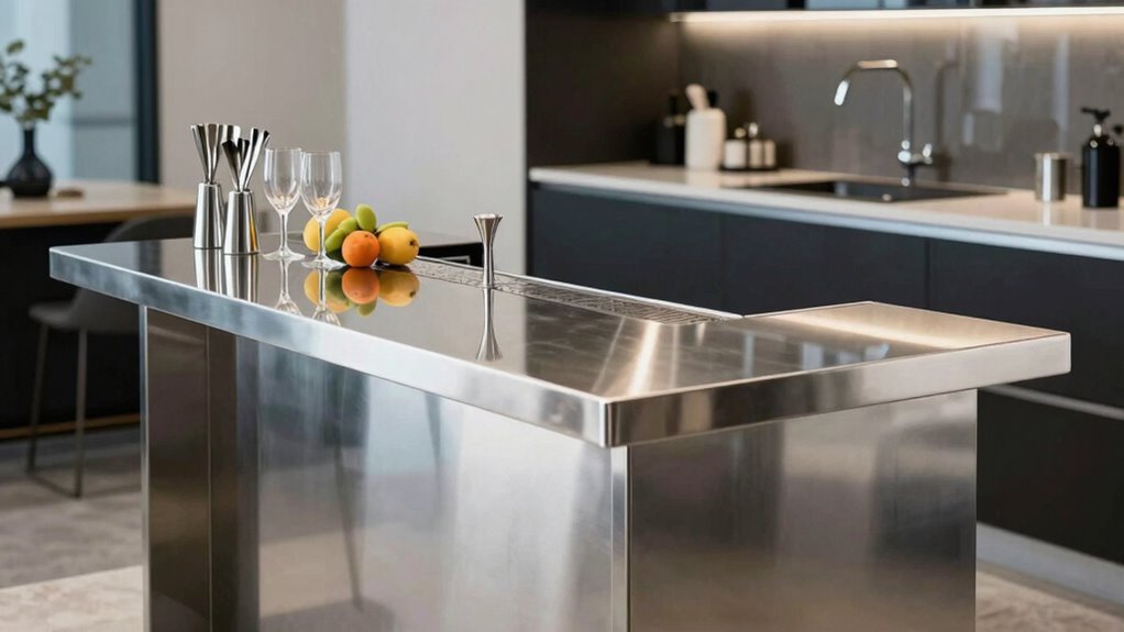 top stainless steel prep tables