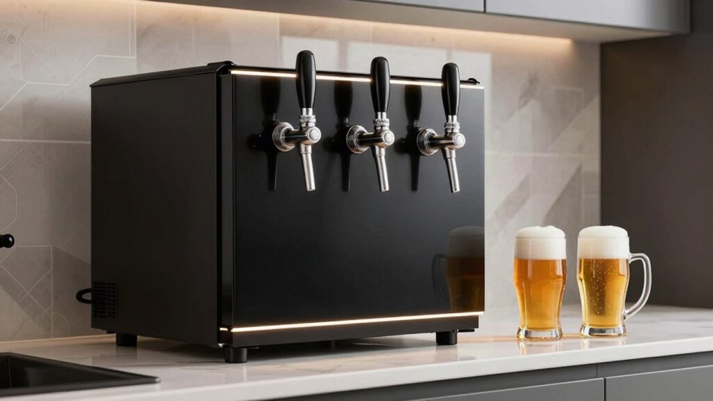 top triple tap kegerators