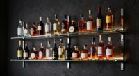 top wall mounted liquor shelves