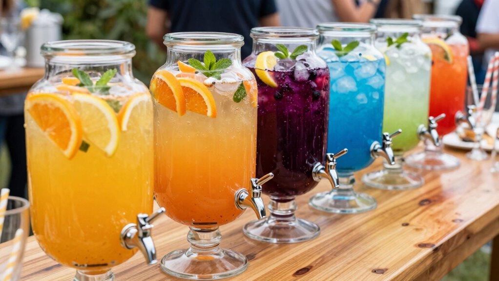 versatile colorful beverage options