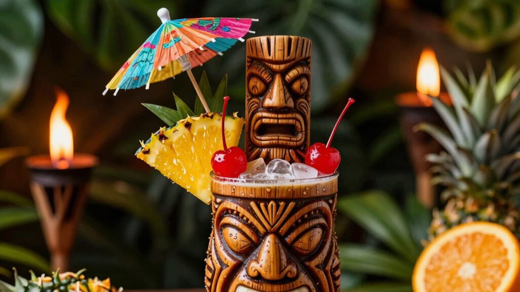 vibrant artistic cocktail presentations