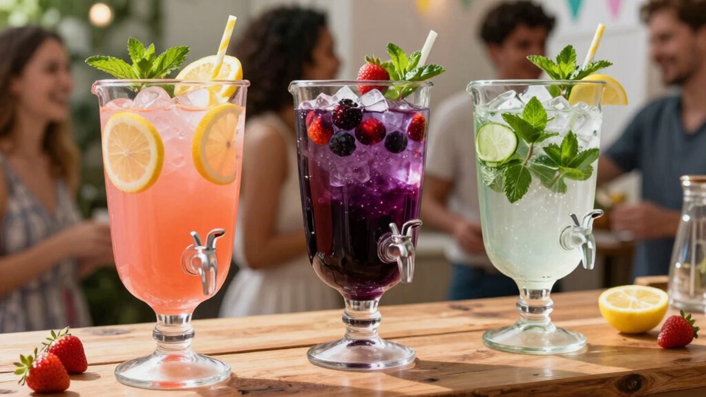 vibrant flavorful garnished beverages