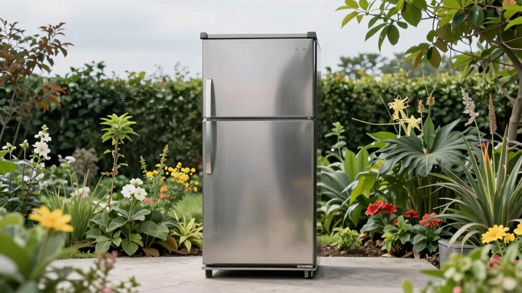 weather affects outdoor fridge performance