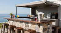 weather resistant outdoor bar