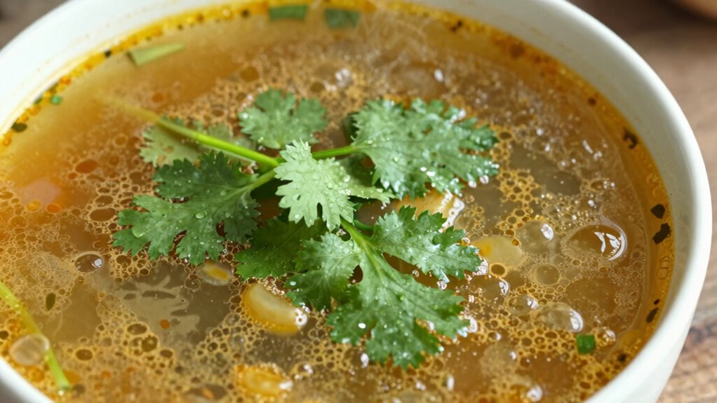 when to garnish